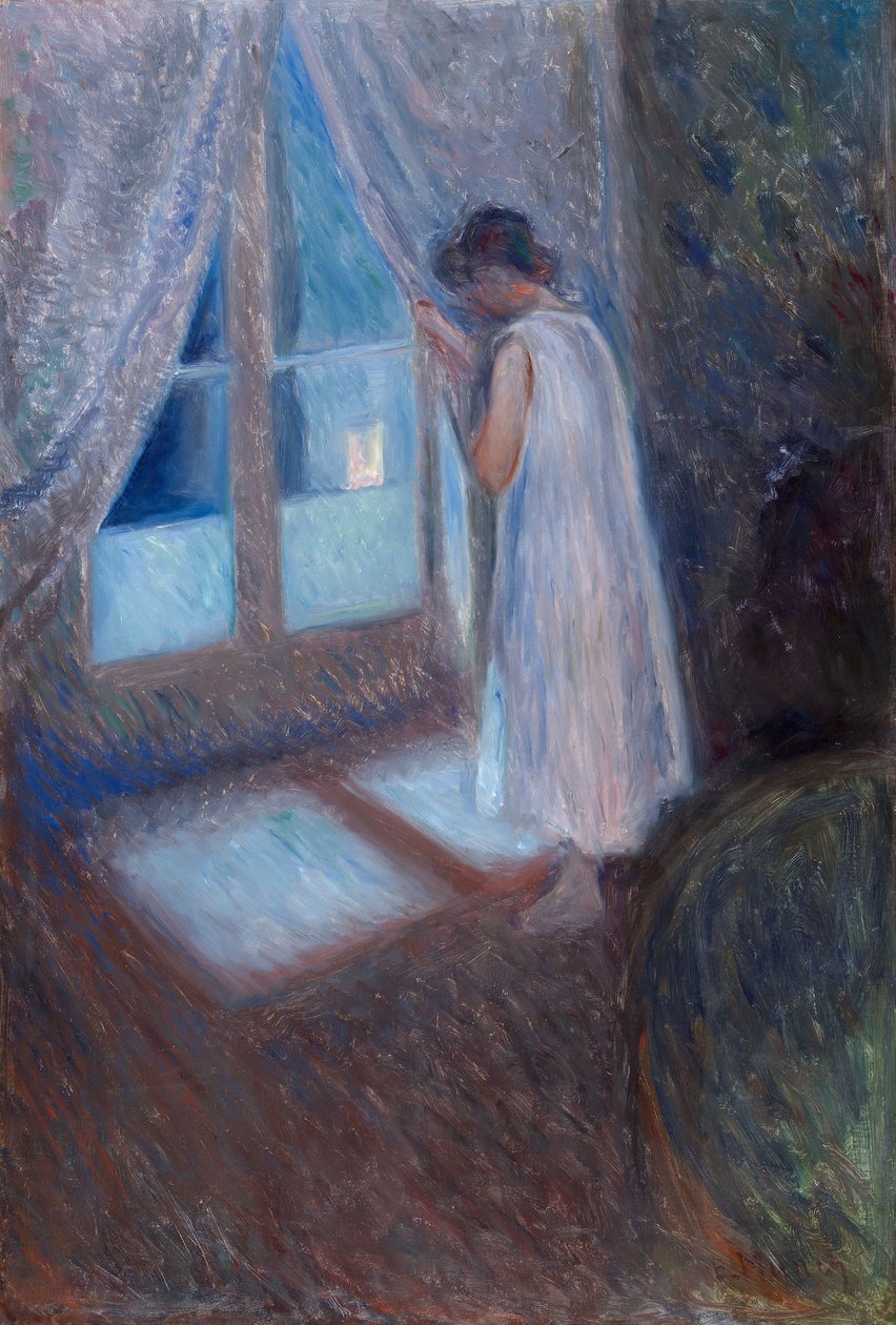 La chica de la ventana de Edvard Munch