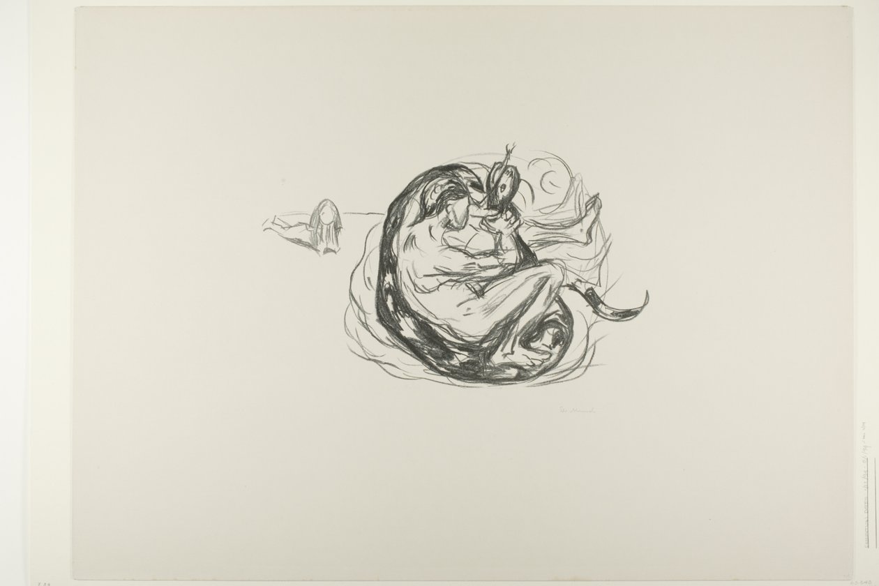 La Serpiente es Asesinada de Edvard Munch
