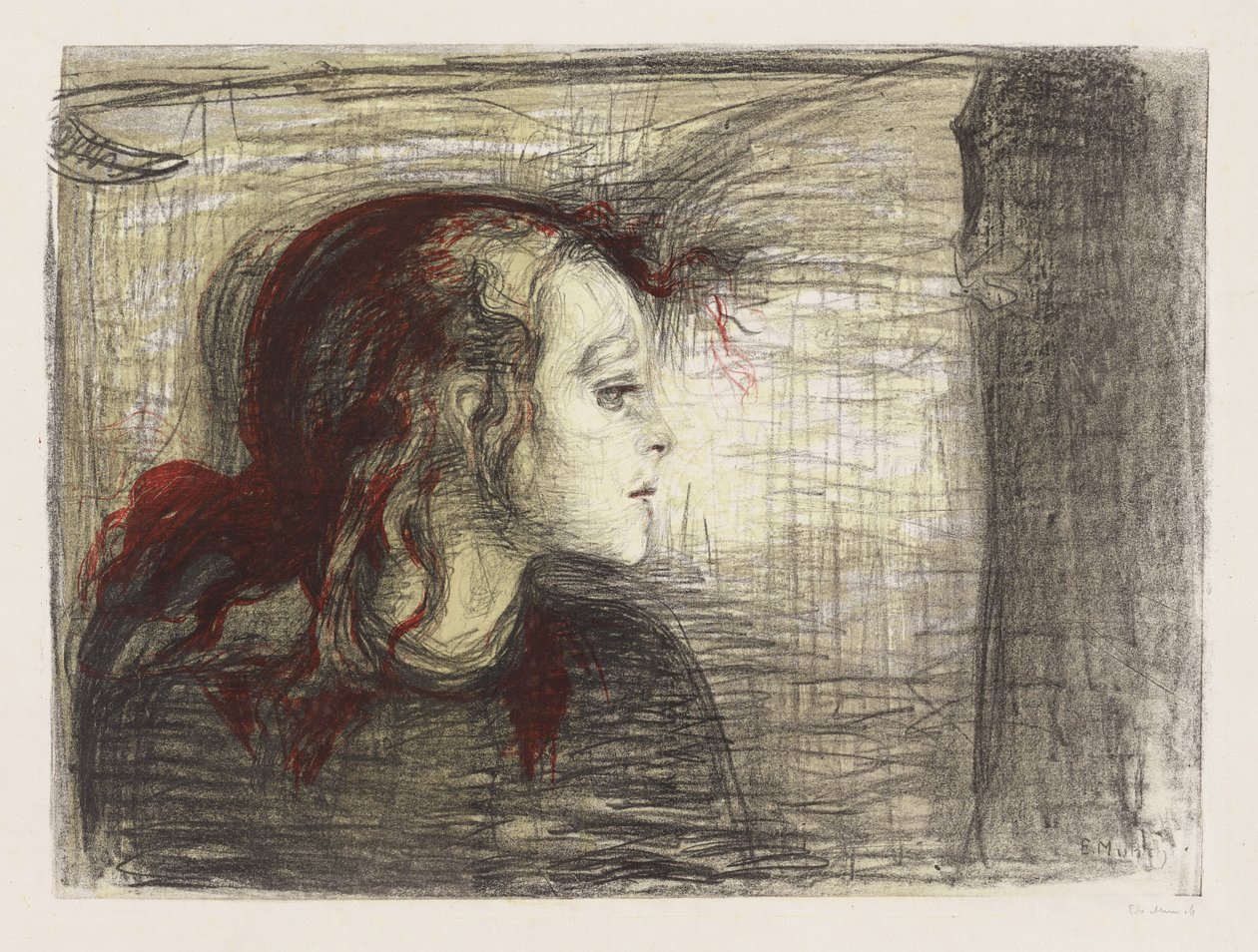 La niña enferma I de Edvard Munch