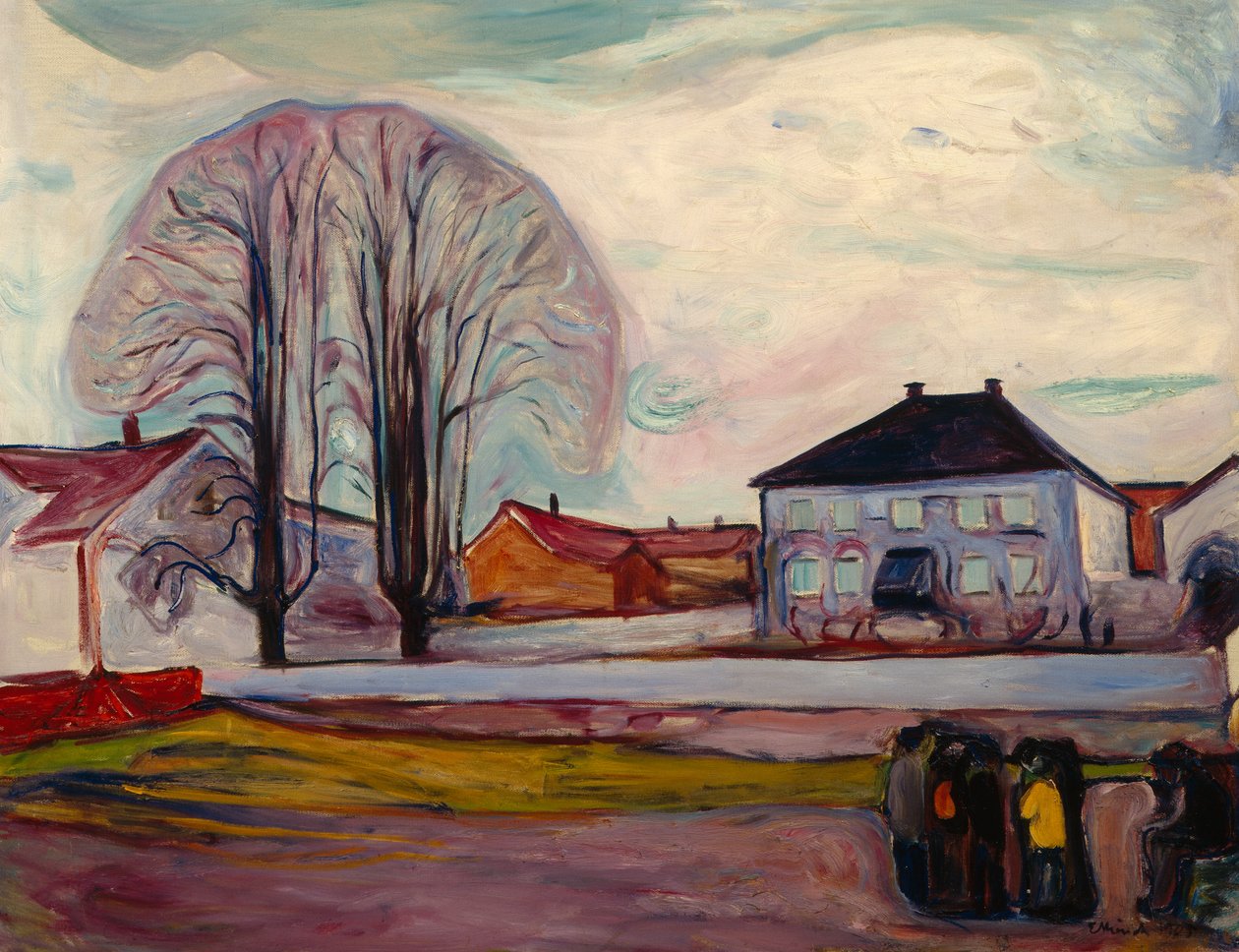 La casa junto a la playa de Edvard Munch