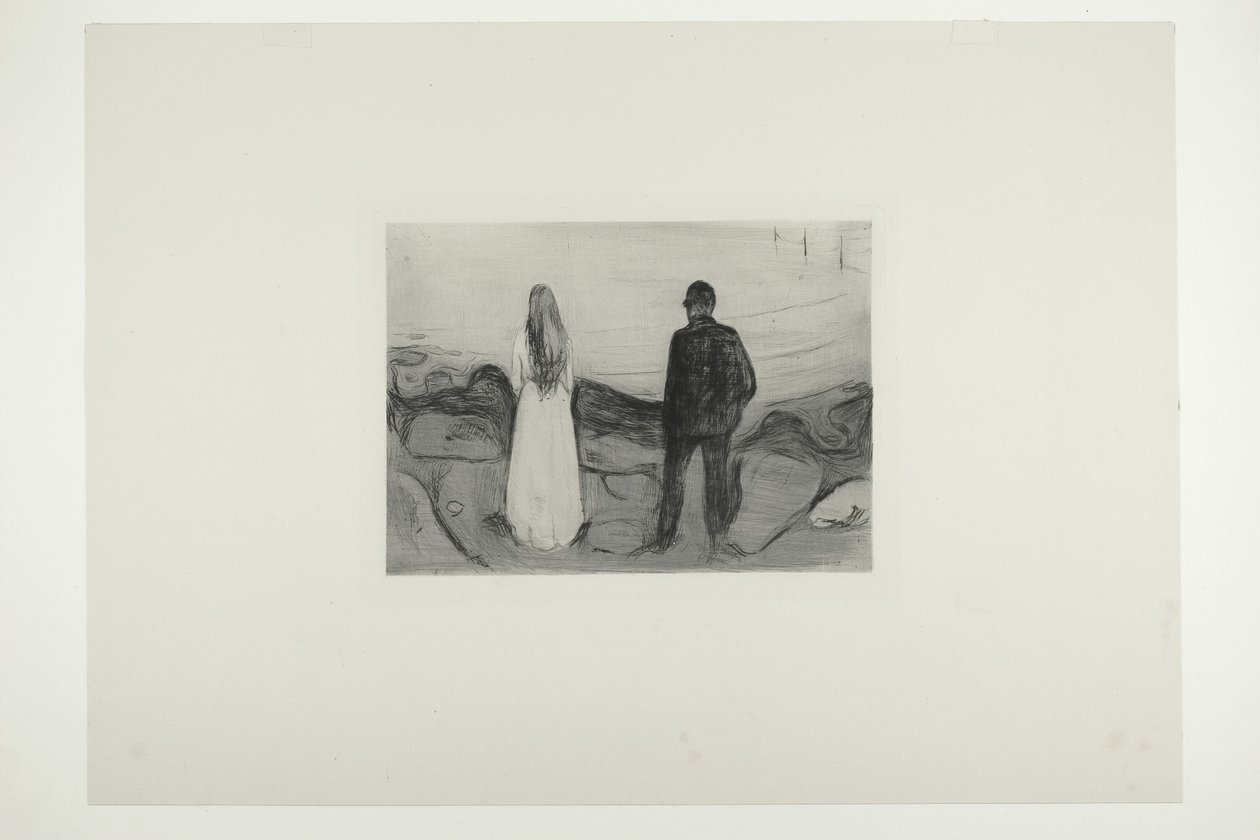 Dos seres humanos. Los Solitarios de Edvard Munch