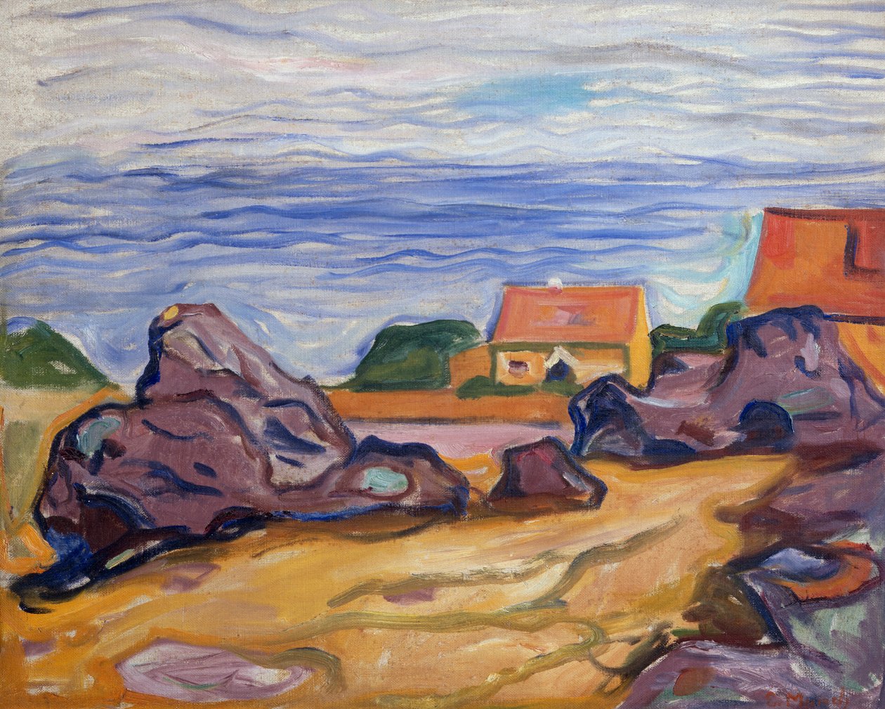 Dos casa en Borre de Edvard Munch