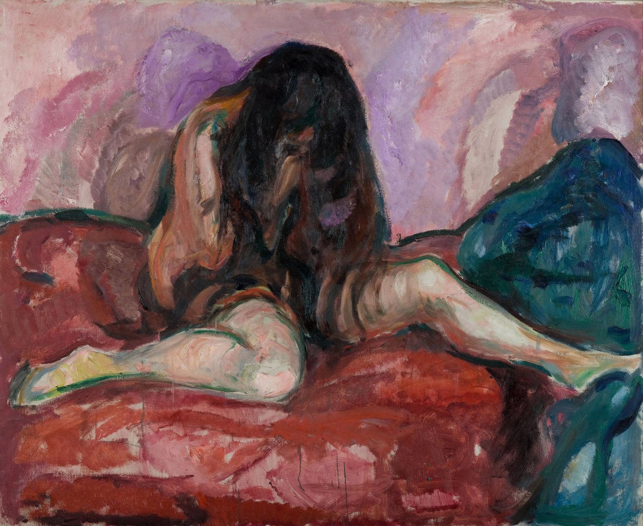 Desnudo llorando de Edvard Munch