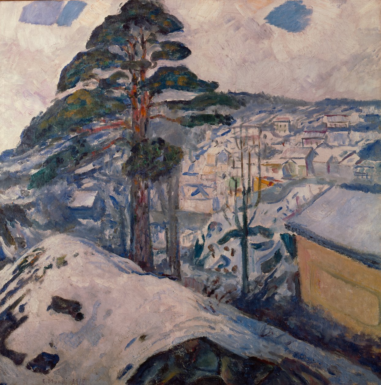 Invierno en Kragerø de Edvard Munch