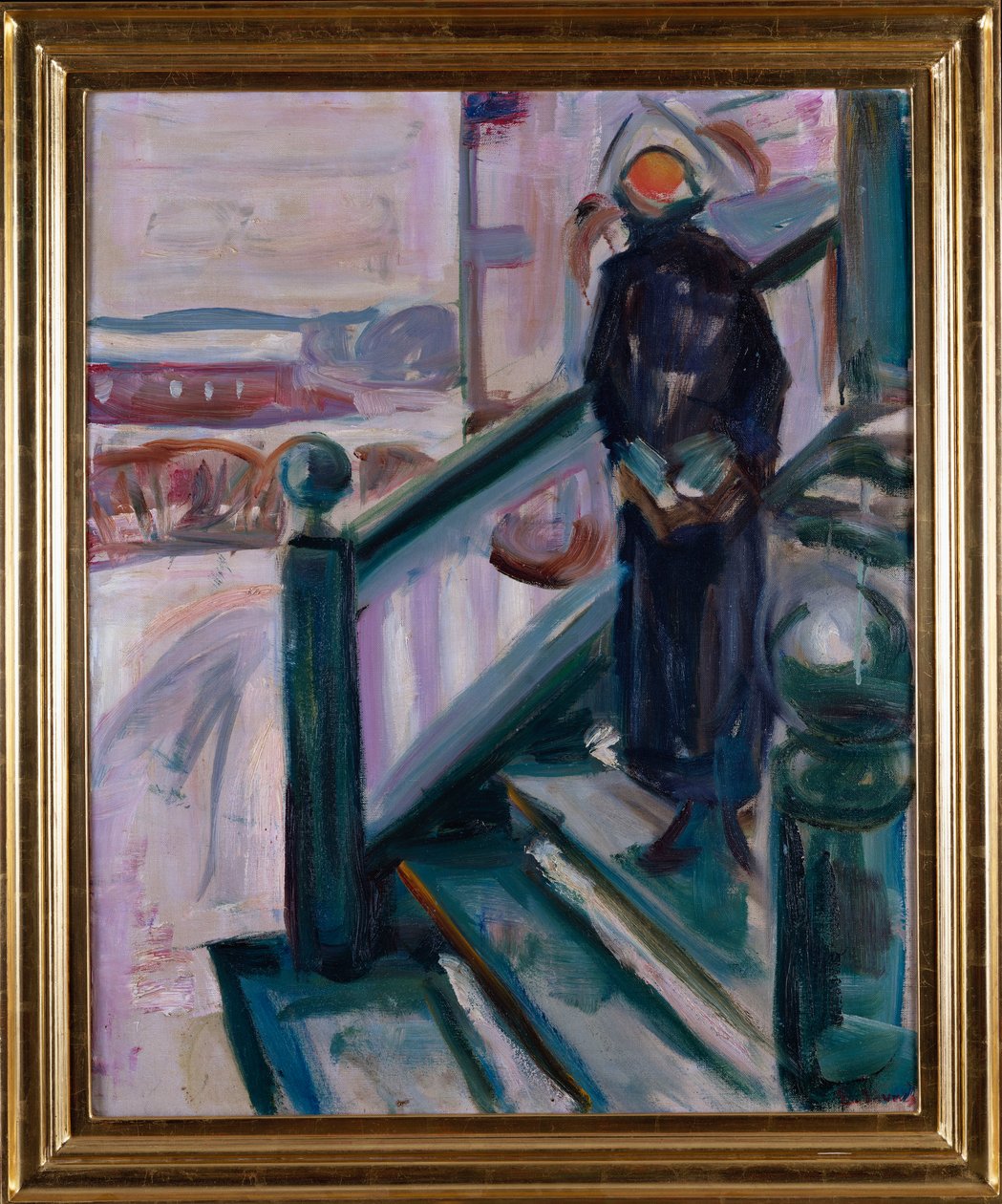 Mujer en la Veranda de Edvard Munch