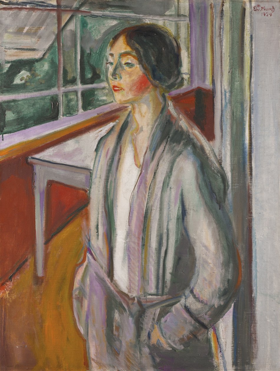 Joven en la veranda de Edvard Munch