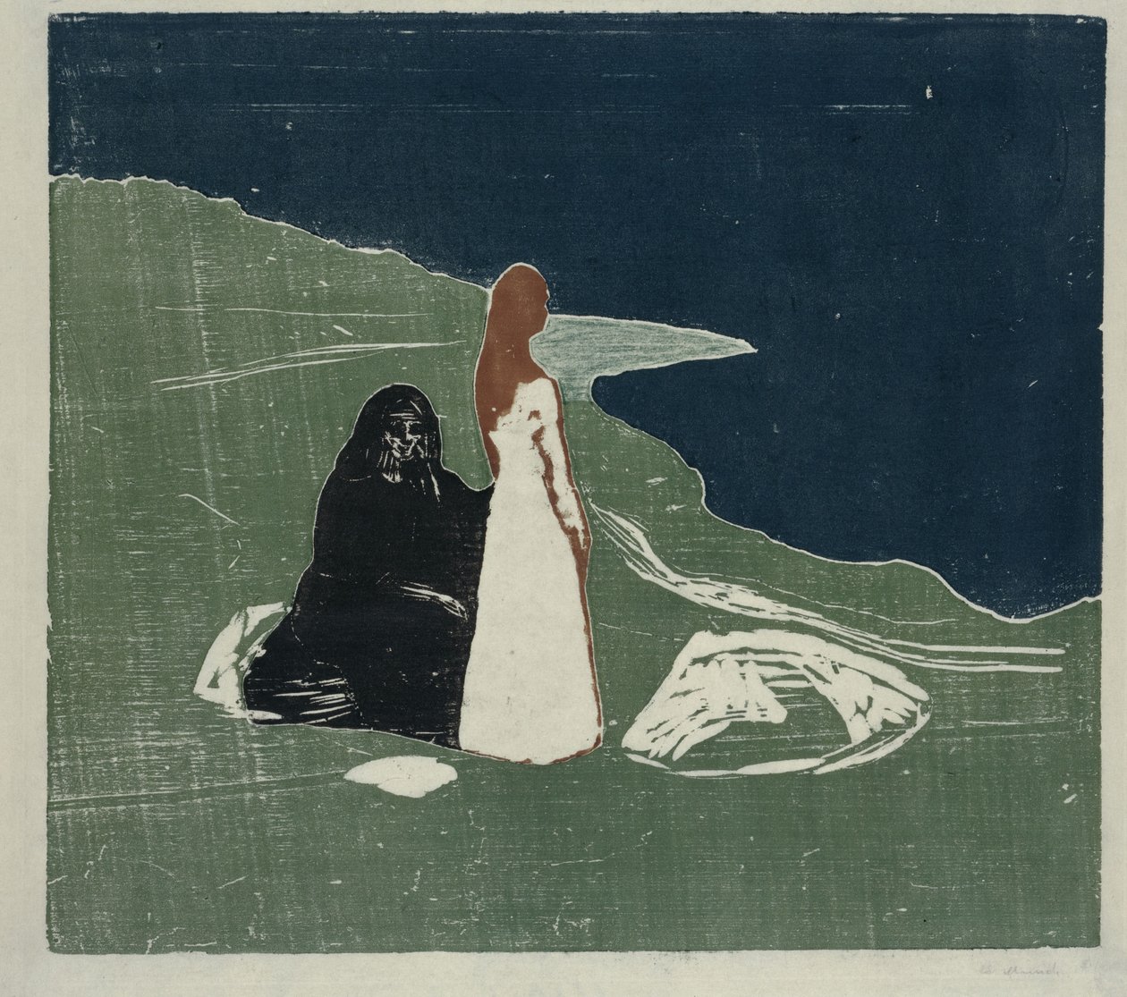 Dos mujeres a orillas del mar de Edvard Munch