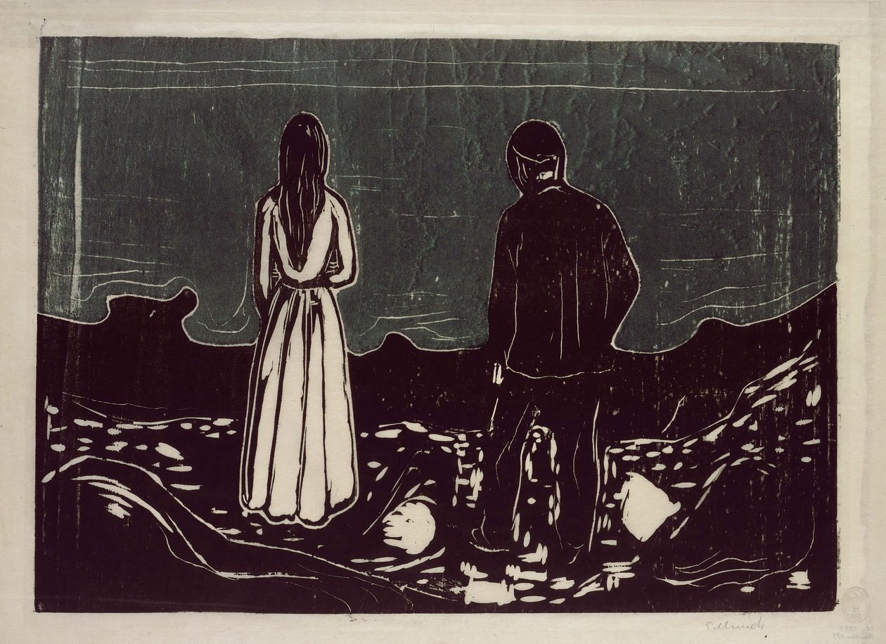 Dos personas (Los solitarios) de Edvard Munch