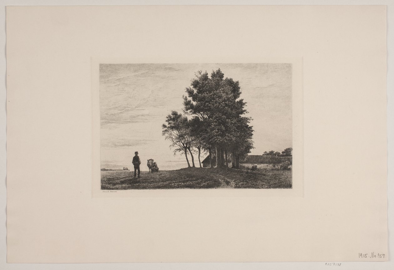 Tarde fuera de una granja de Edvard Petersen