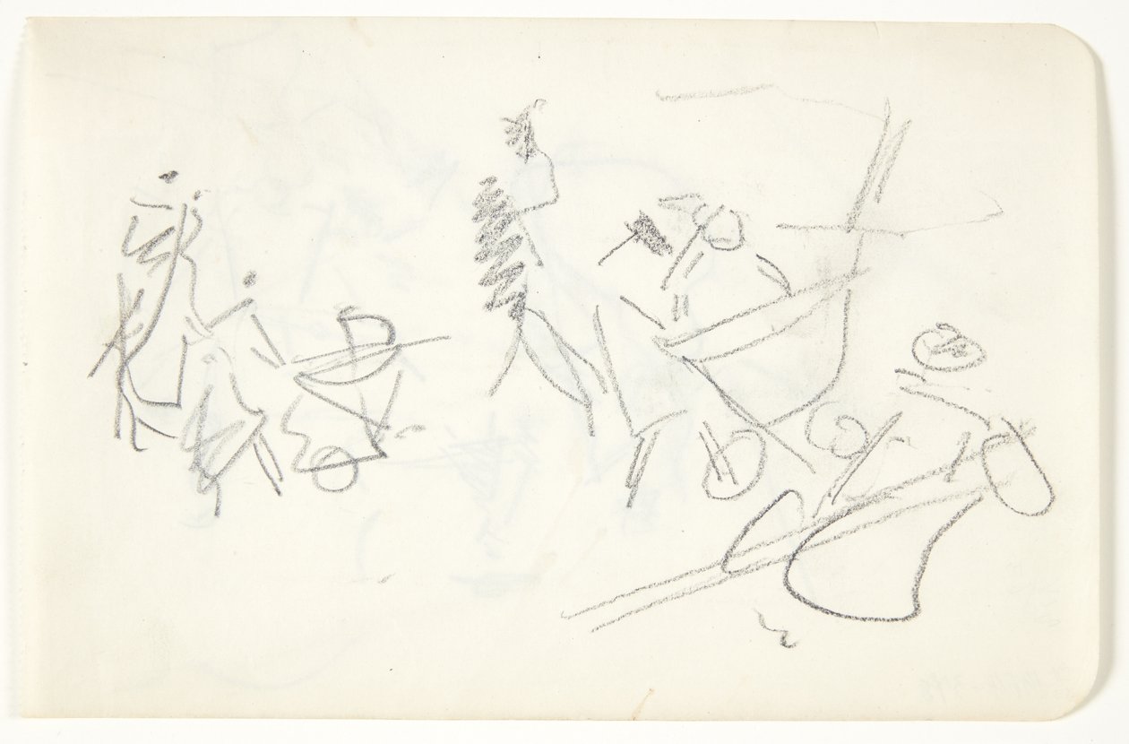 Estudio de composición para la imagen de Langelinje de Edvard Weie