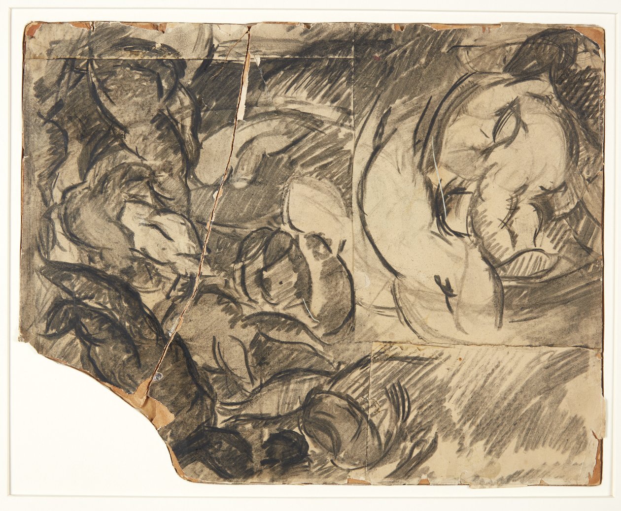 Boceto para la imagen de Poseidón de Edvard Weie