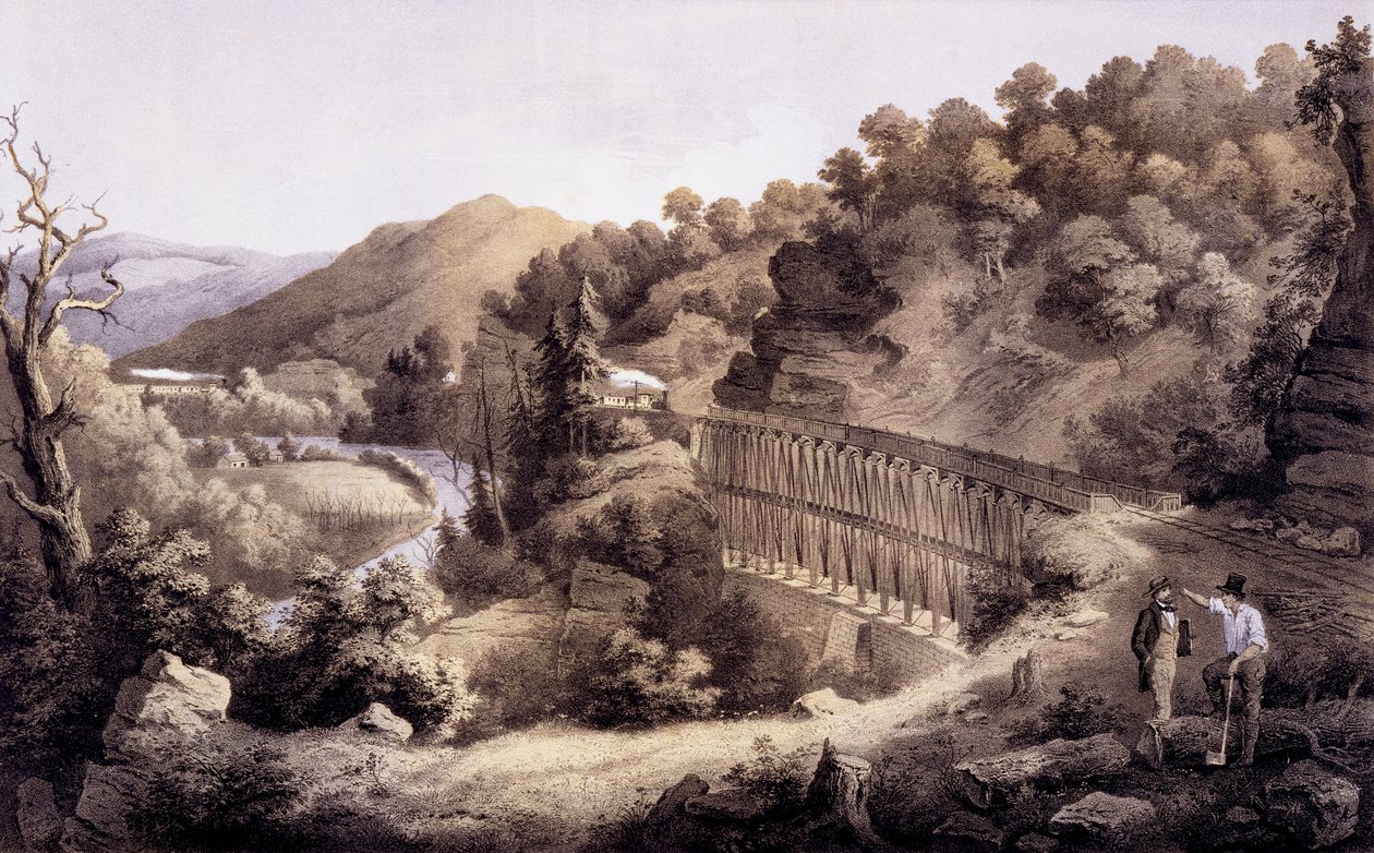 Viaducto en el río Cheat, del 