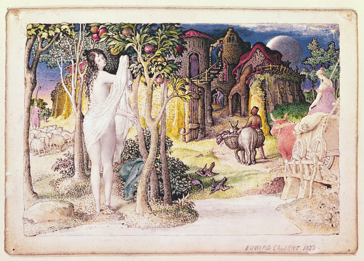 La Ciudad Primitiva, 1822 de Edward Calvert