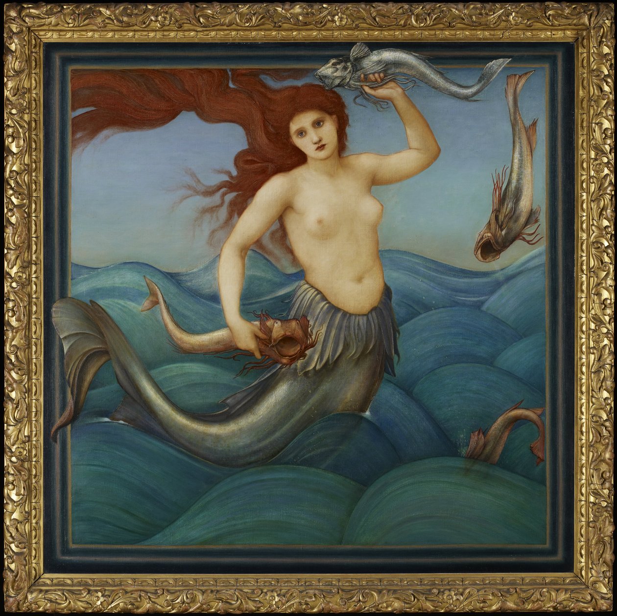 Una ninfa del mar de Edward Burne Jones