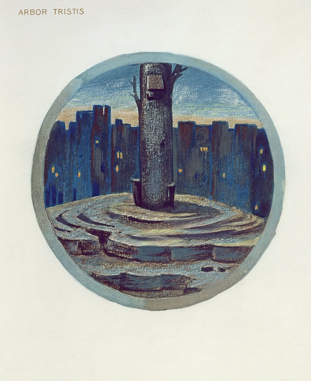 Ilustración del Libro de Flores: XXVIII. Arbor Tristis, 1905 de Edward Burne Jones