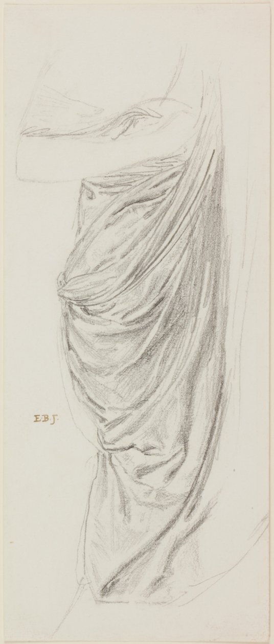 Estudio de drapeado para Teseo y Ariadna de Edward Burne Jones