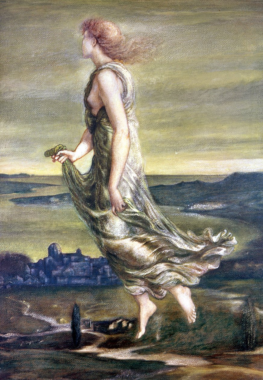 La estrella vespertina, 1870 de Edward Burne Jones