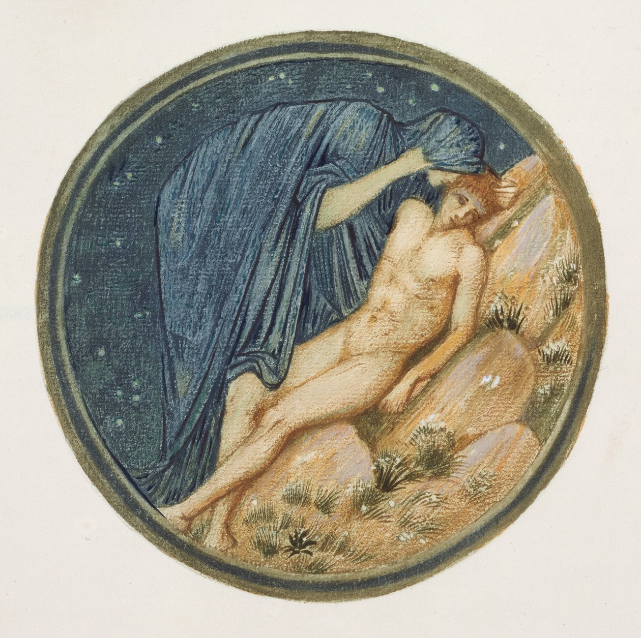 El libro de las flores: XXXVIII. Día y noche, 1905 de Edward Burne Jones