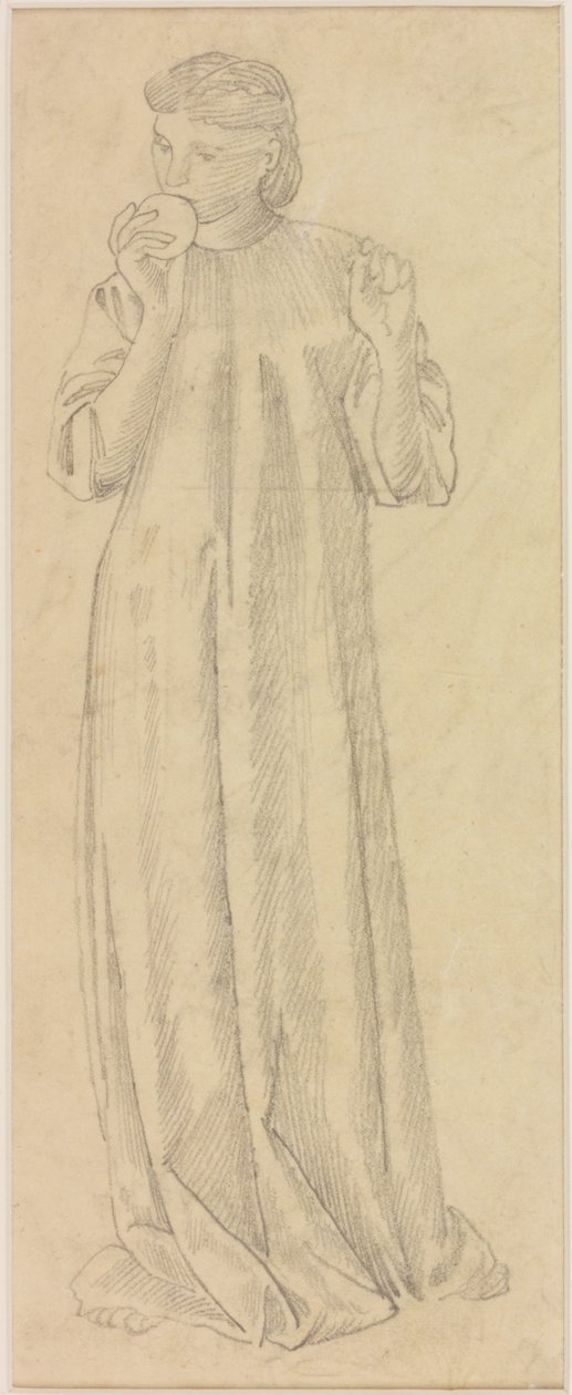 Figura Femenina con Manzana de Edward Burne Jones