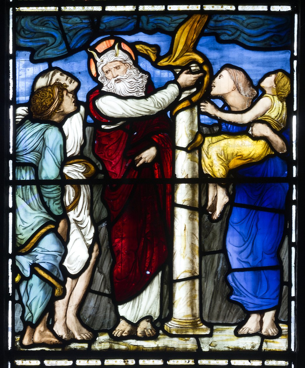 Moisés y la serpiente de bronce, 1879 de Edward Burne Jones