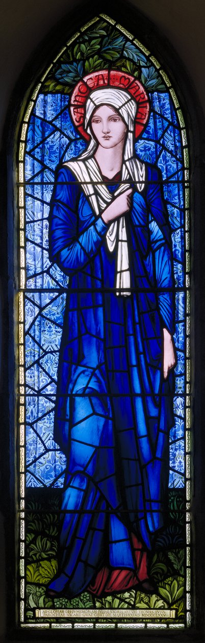 Rottingdean, St Margaret, Morris & Co., Edward Burne-Jones, La Virgen María, 1894 de Edward Burne Jones