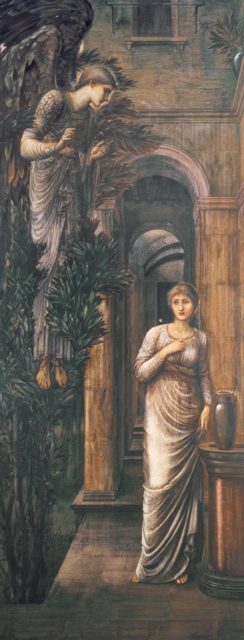 La Anunciación, 1887 de Edward Burne Jones