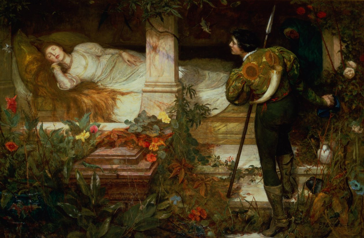 La Bella Durmiente de Edward Frederick Brewtnall