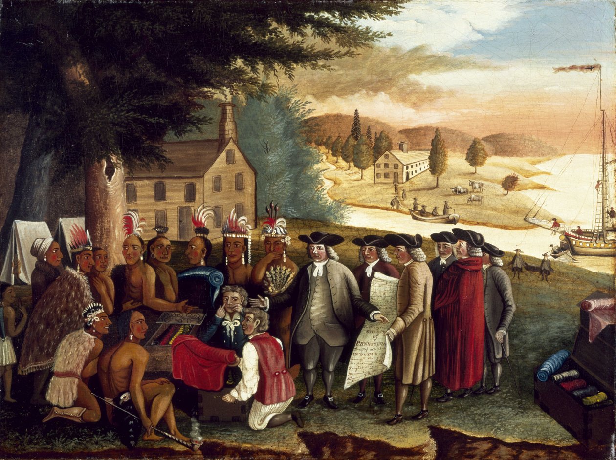 El tratado de Penn con los indios de Edward Hicks