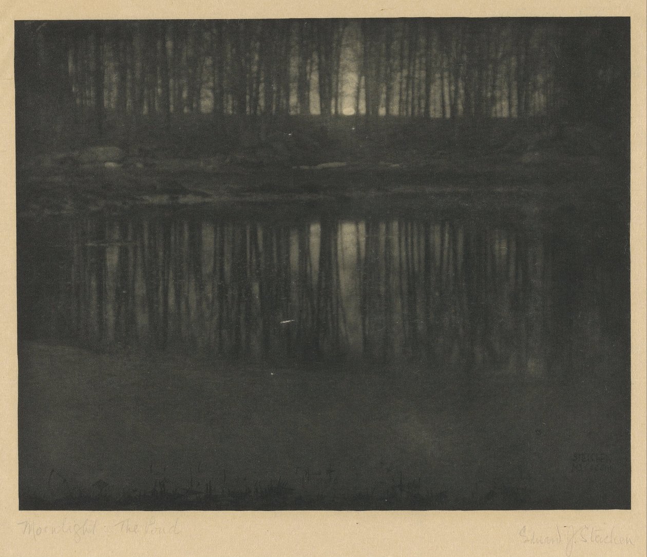 Luz de luna - El estanque de Edward Jean Steichen