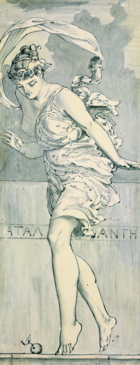 Atalanta, c.1866 (pareja de 368311) de Edward John Poynter