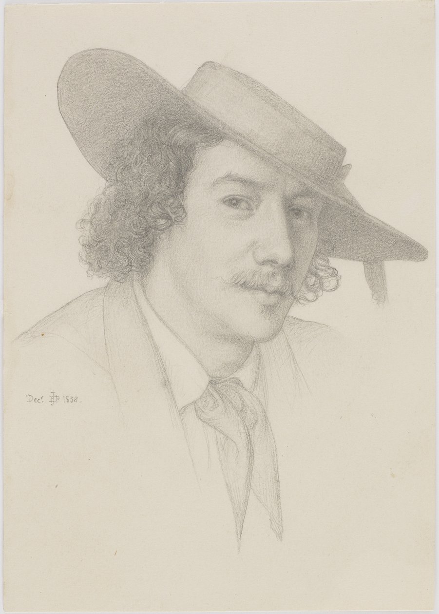 Retrato de Whistler, 1858 de Edward John Poynter