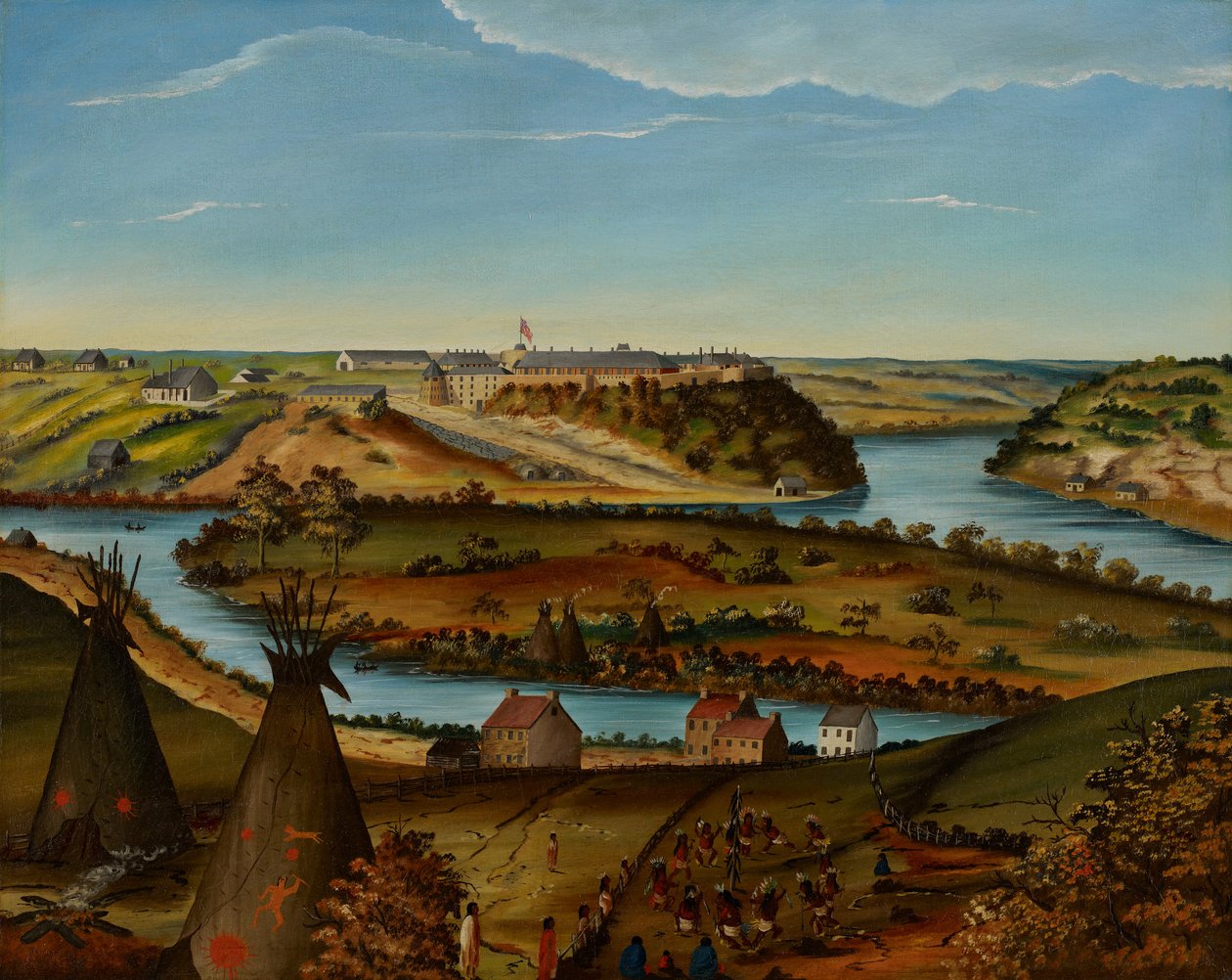 Vista de Fort Snelling, c.1850 de Edward K. Thomas