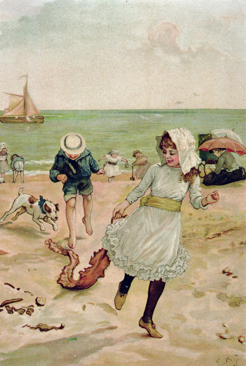 Niños y Algas de Rayos de Sol de Edward Killingworth Johnson