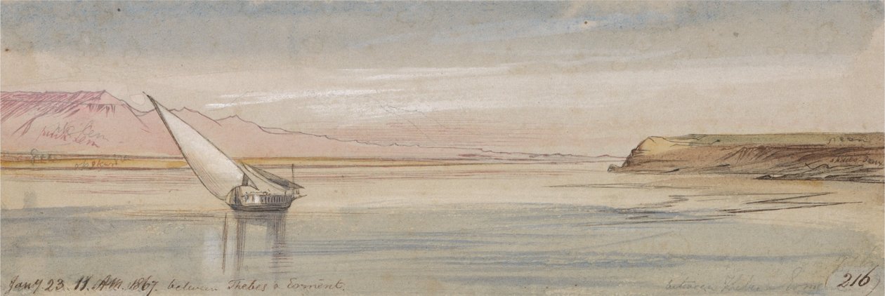 Entre Tebas y Erment de Edward Lear