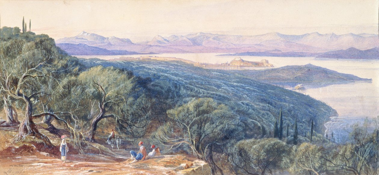 Corfú, siglo XIX de Edward Lear