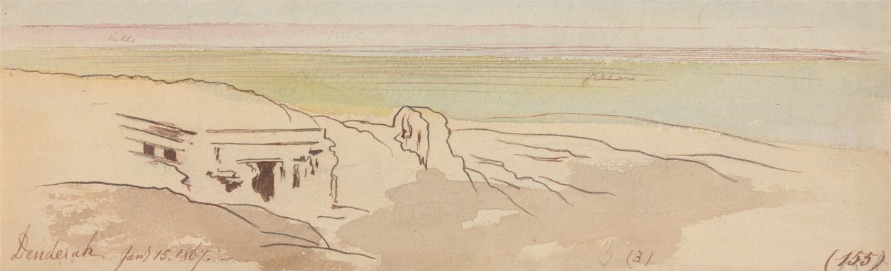 Dendera, 15 de enero de 1867 de Edward Lear
