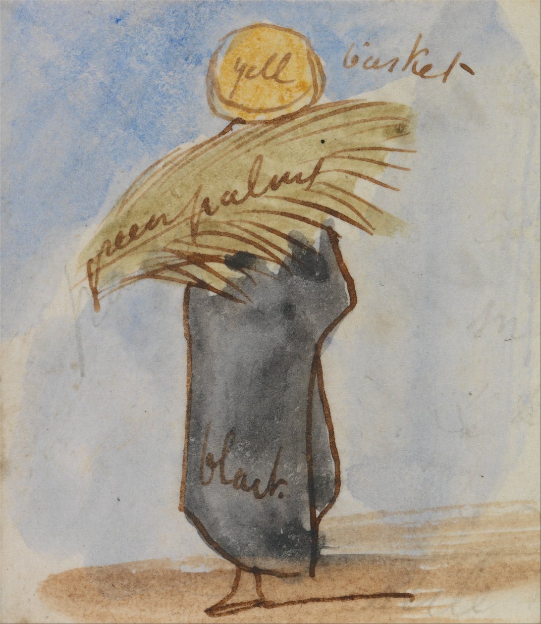 Hombre egipcio de Edward Lear