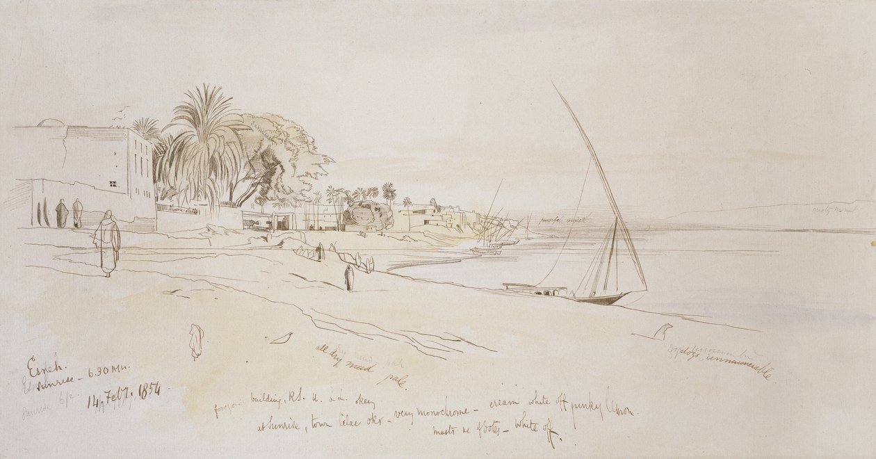 Esneh, Egipto, 1854 de Edward Lear