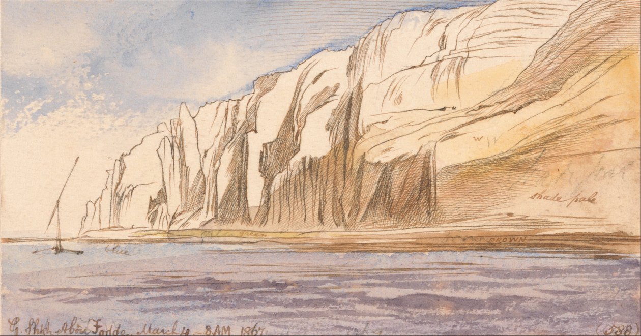 Gebel Sheikh Abu Fodde, 8:00 am, 4 de marzo de 1867 de Edward Lear