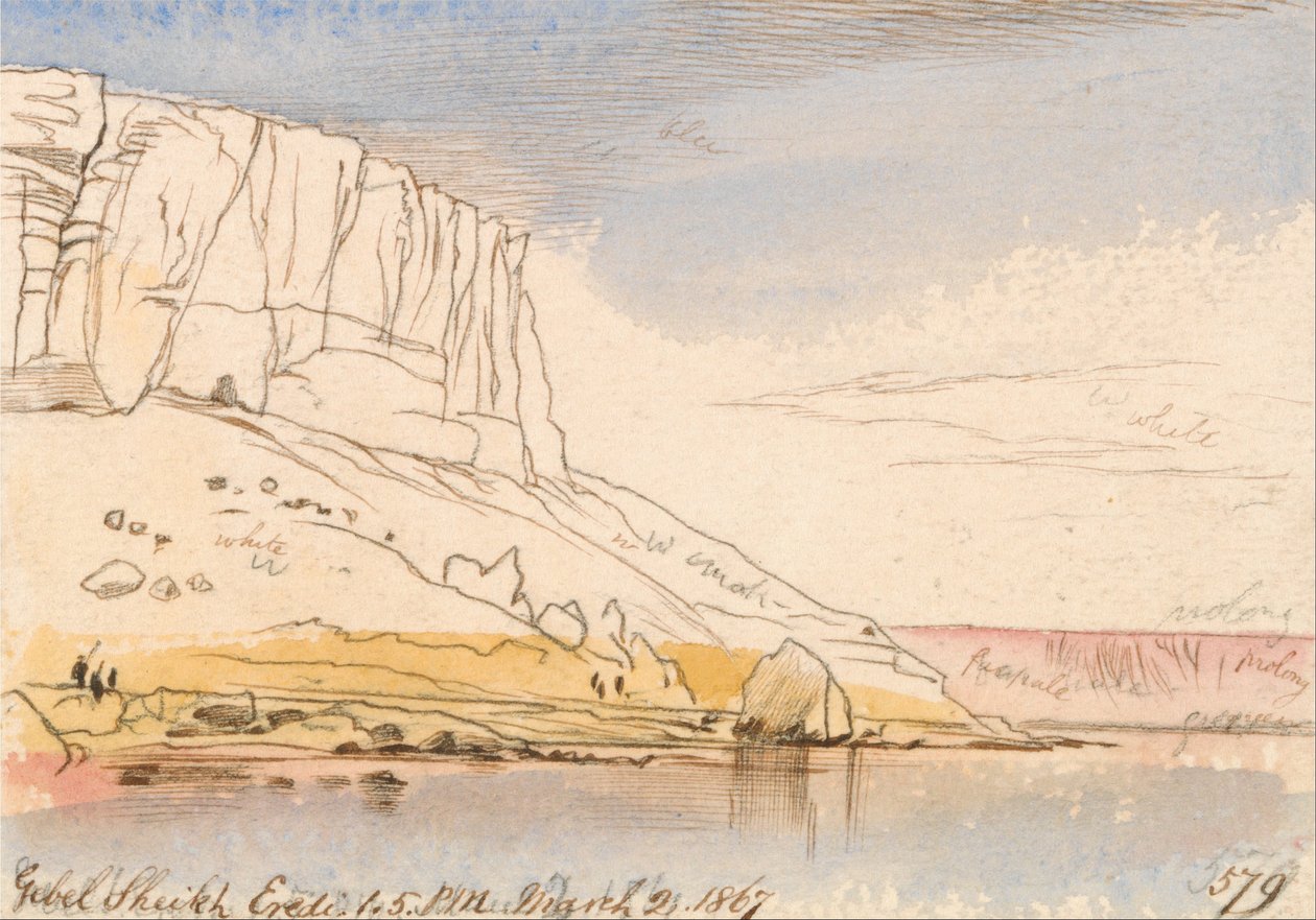 Gebel Sheikh Eredi de Edward Lear