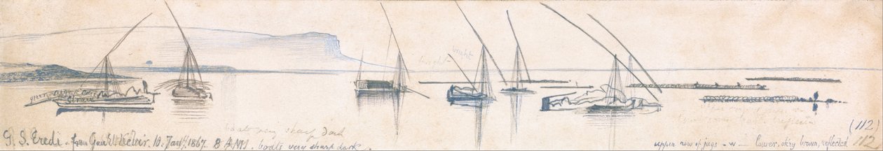 Gebel Sheikh Eredi desde Gau el Kebir de Edward Lear