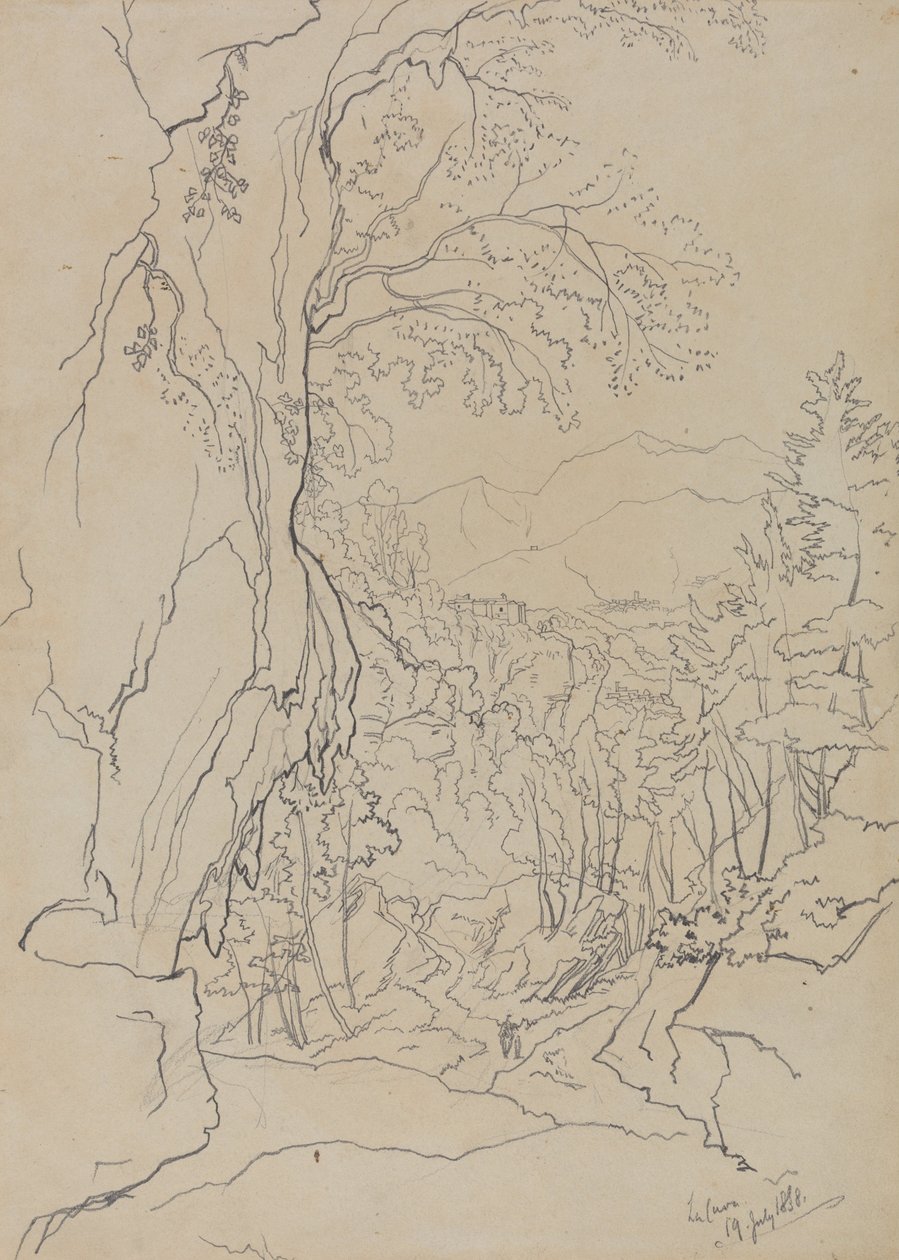 La Cava, 19 de julio de 1838 de Edward Lear