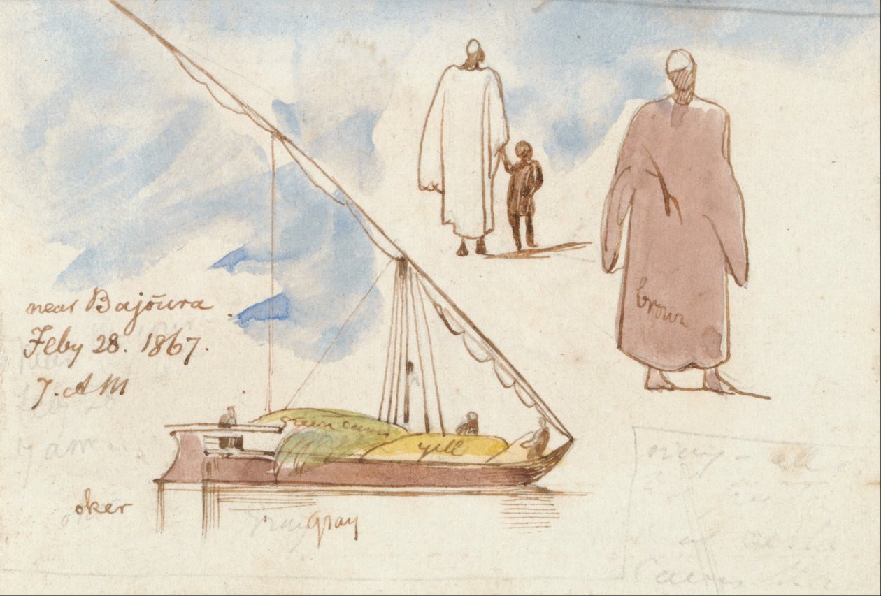 Cerca de Bajoura de Edward Lear