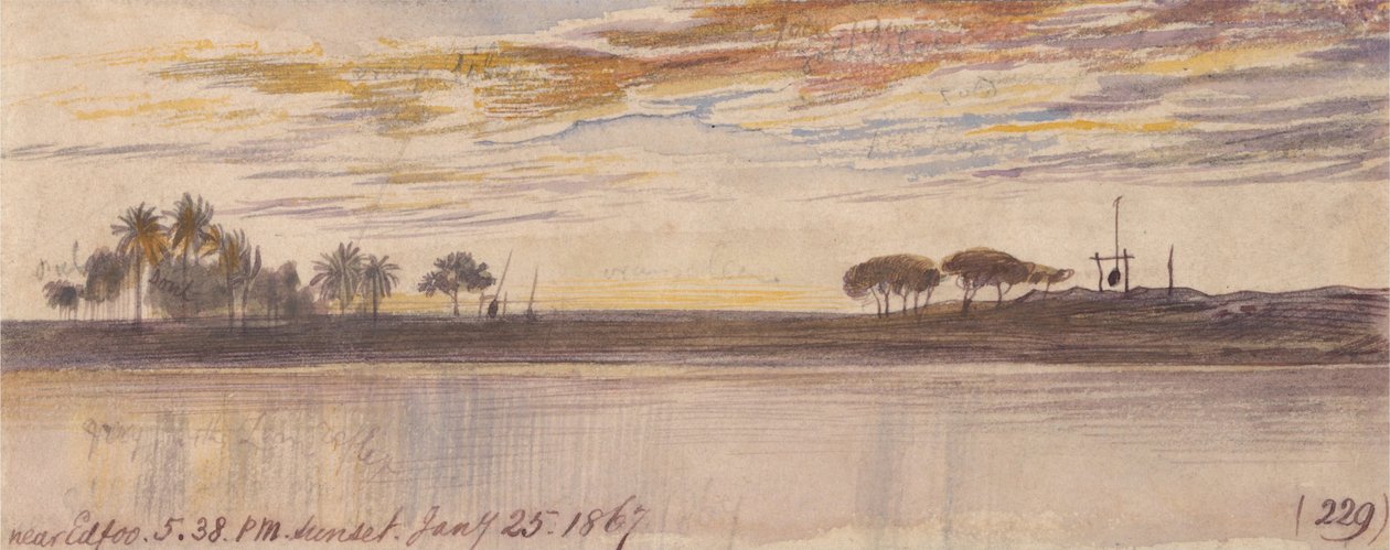 Cerca de Edfu de Edward Lear