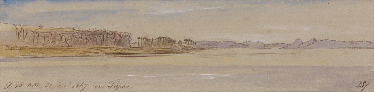 Cerca de Tapha, 9:45 am, 31 de enero de 1867 de Edward Lear