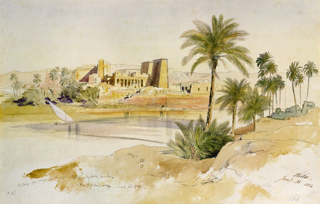 Philae de Edward Lear