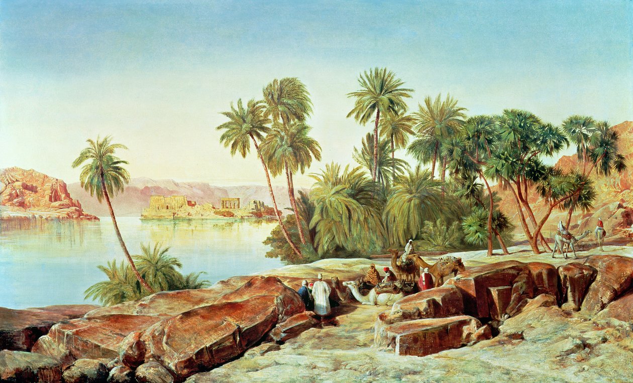 Philae en el Nilo de Edward Lear