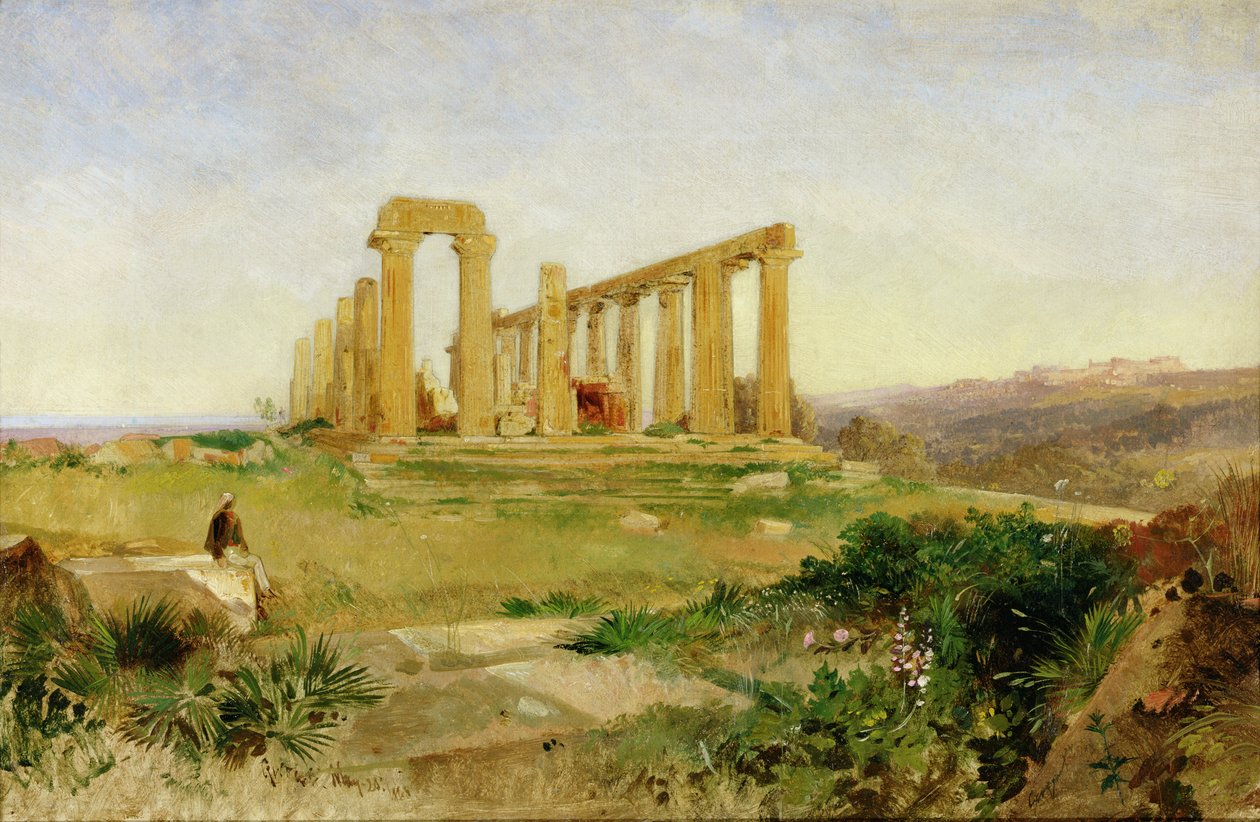 Templo de Agrigento de Edward Lear