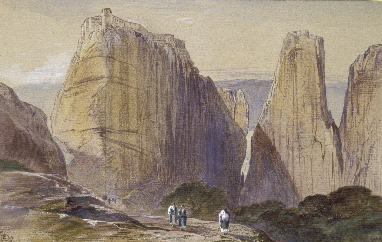El Monasterio de Meteora de Edward Lear