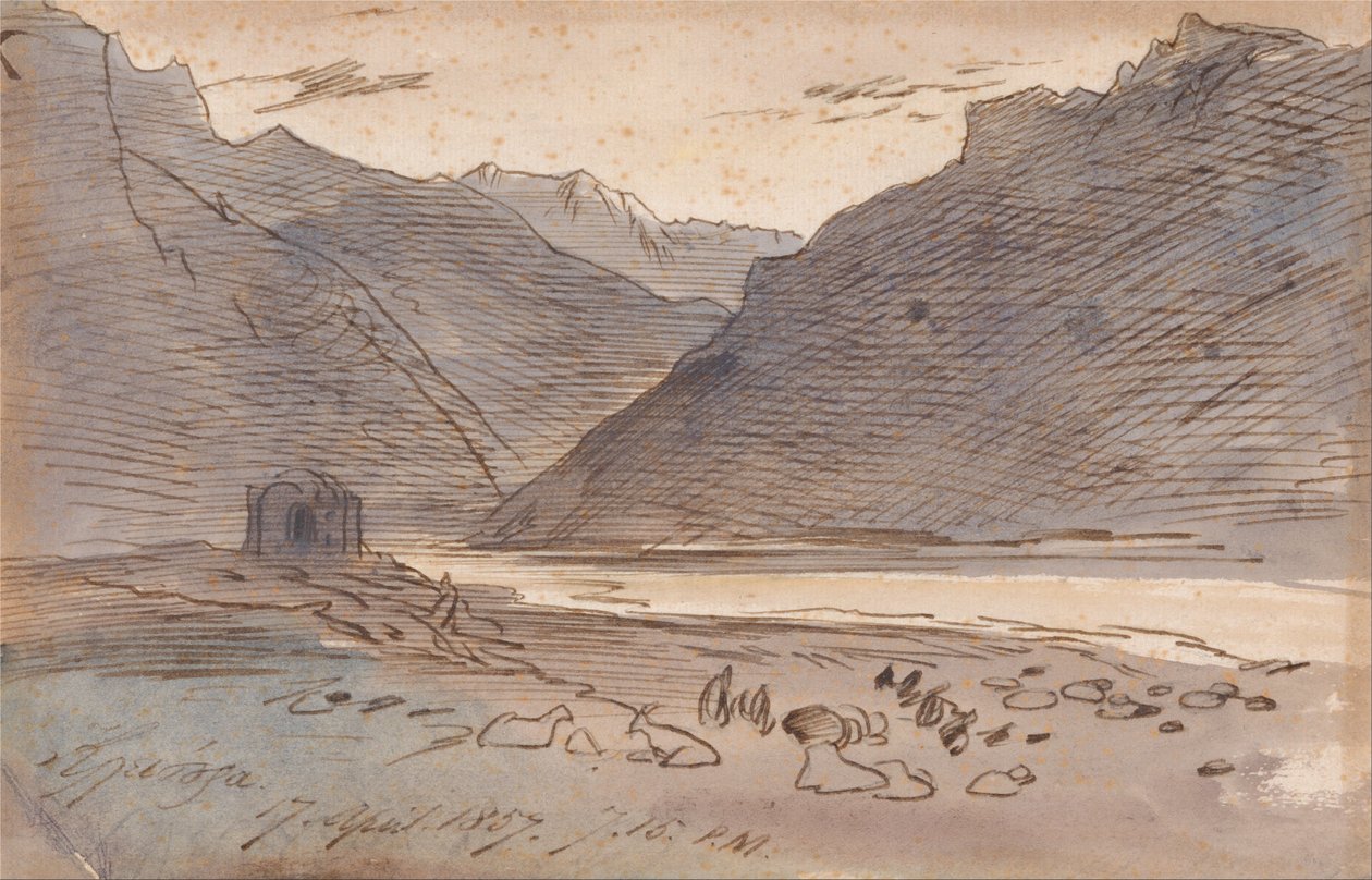 Vjose, 7:15 pm, 17 de abril de 1857 de Edward Lear